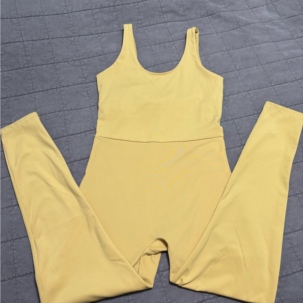Girlfriend Collective Muted Yellow Jumpsuit / Unitard